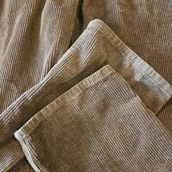 Empyre Pants Womens Size 4 Brown Corduroy High Rise Tori Relaxed Skater Y2K - Picture 2 of 7